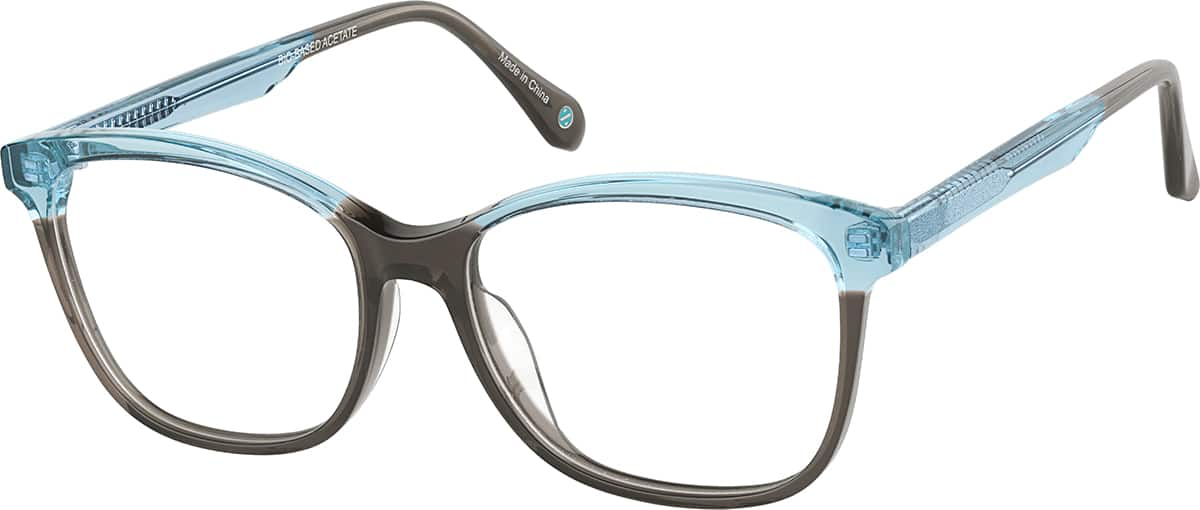 Angle view of Cat-Eye Glasses 4466712 in Gray