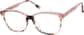 Angle view of Rectangle Glasses 4466719 in Pink thumbnail