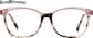 Front view of Rectangle Glasses 4466719 in Pink thumbnail