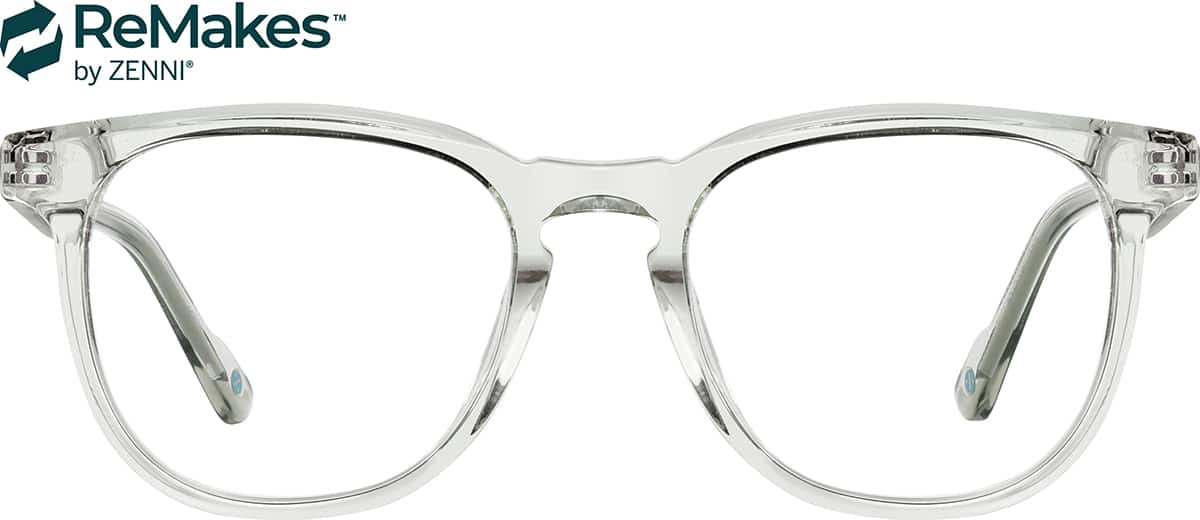 Front view of Square Glasses 4466812 in Gray