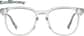 Front view of Square Glasses 4466812 in Gray thumbnail
