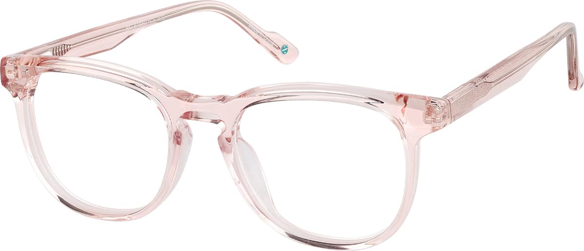 Angle view of Square Glasses 4466819 in Pink