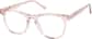 Angle view of Square Glasses 4466819 in Pink thumbnail