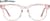 Front view of Square Glasses 4466819 in Pink thumbnail