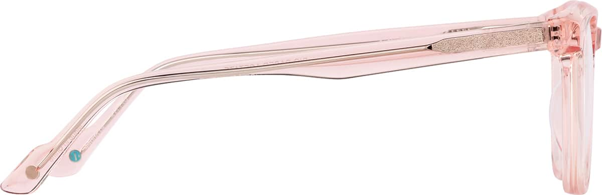 Side view of Square Glasses 4466819 in Pink