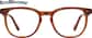 Front view of Square Glasses 4466825 in Brown thumbnail