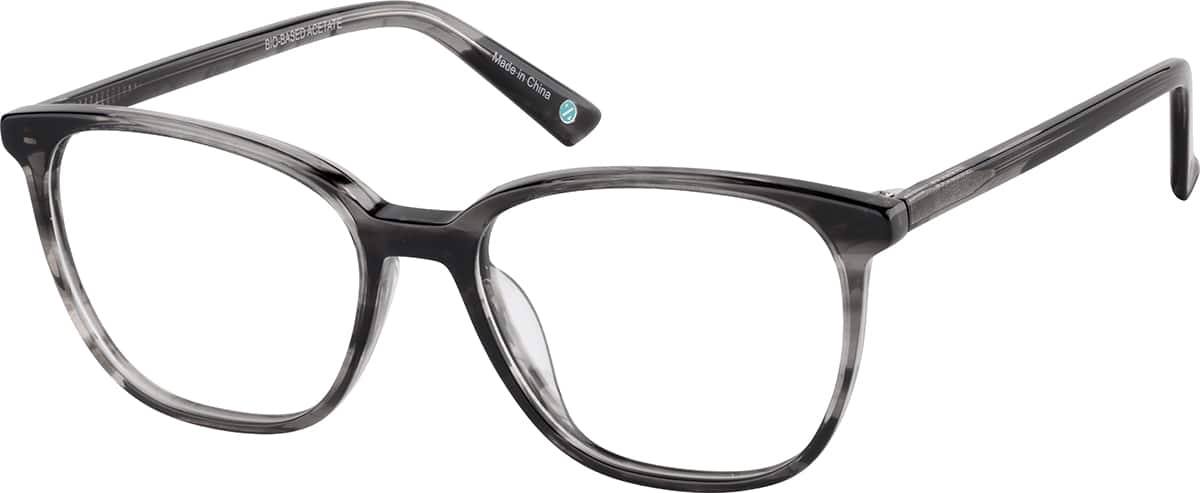 Angle view of Square Eyeglasses 4466912 in Gray