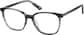 Angle view of Square Eyeglasses 4466912 in Gray thumbnail