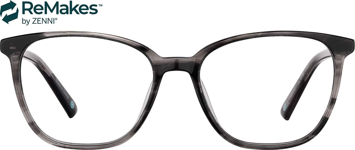 Front view of Square Eyeglasses 4466912 in Gray