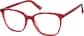 Angle view of Square Eyeglasses 4466918 in Red thumbnail
