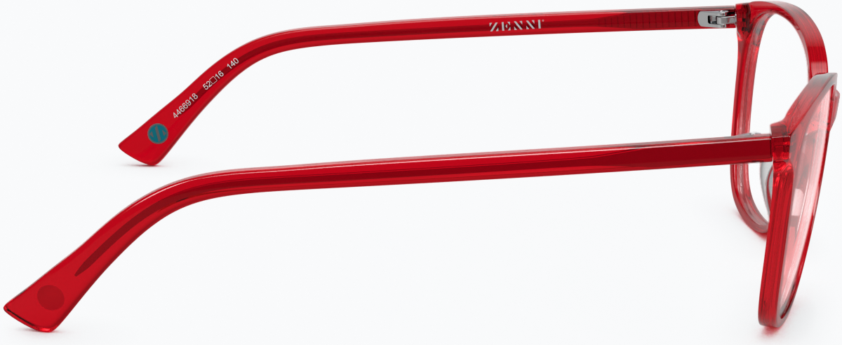 Side view of Square Eyeglasses 4466918 in Red thumbnail