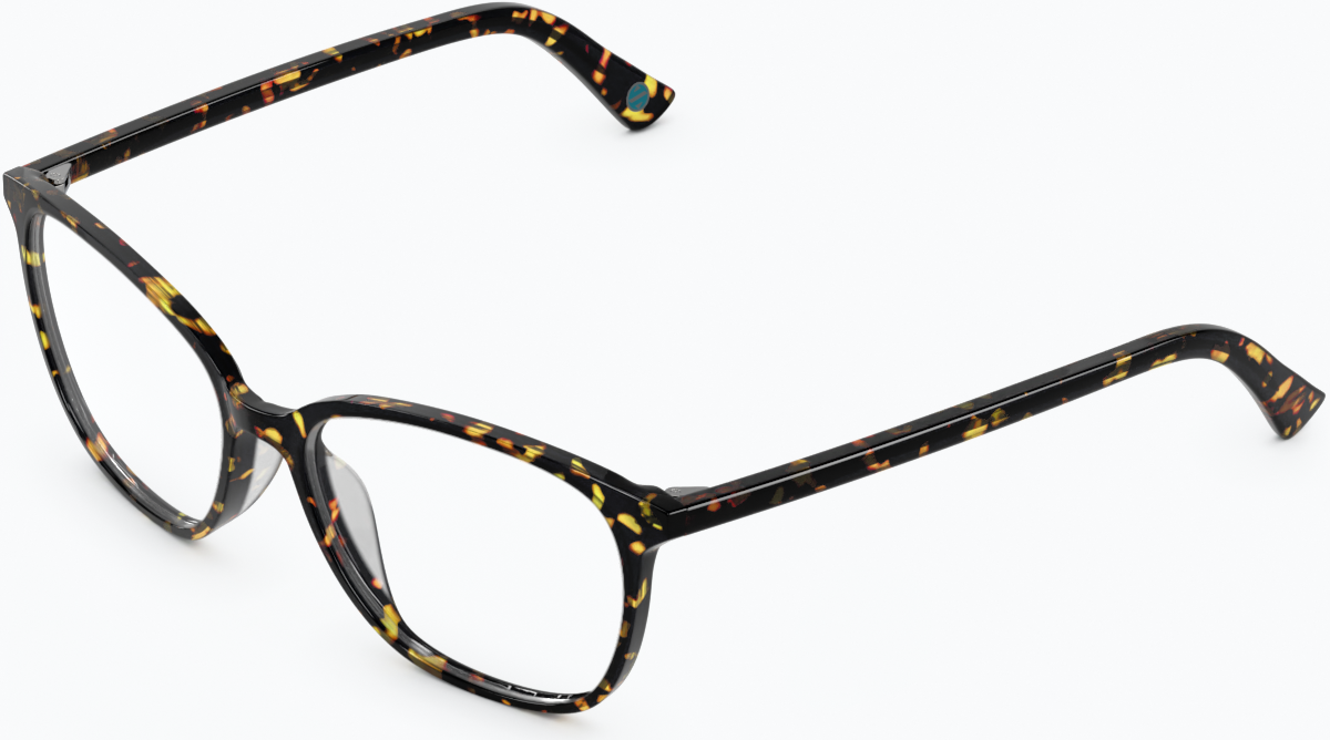 Angle view of Square Eyeglasses 4466925 in Tortoiseshell thumbnail