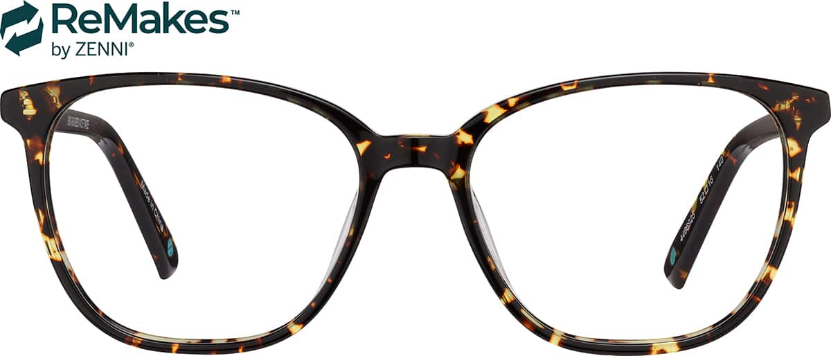 Front view of Square Eyeglasses 4466925 in Tortoiseshell