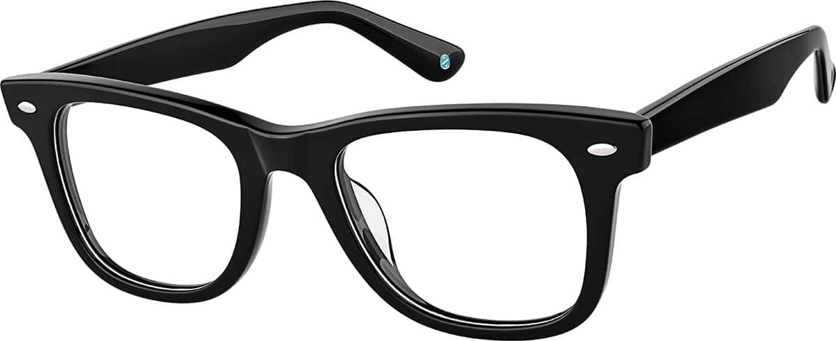 Angle view of Square Glasses 4467121 in Black