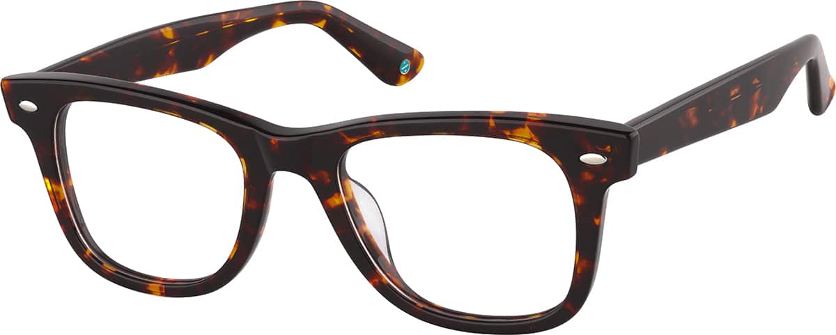 Angle view of Square Glasses 4467125 in Tortoiseshell