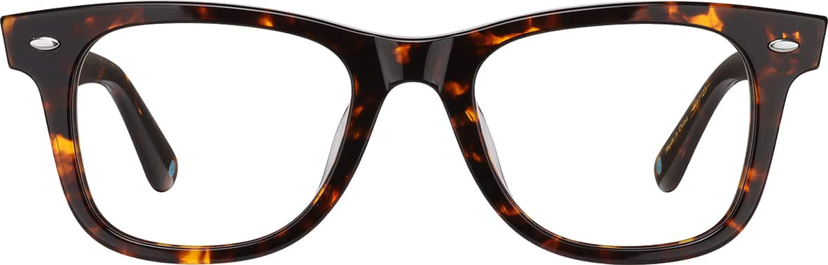 Front view of Square Glasses 4467125 in Tortoiseshell