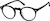 Angle view of Round Glasses 4467221 in Black thumbnail