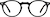 Front view of Round Glasses 4467221 in Black thumbnail