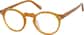 Angle view of Round Glasses 4467222 in Honey thumbnail