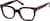 Angle view of Square Glasses 4467318 in Red thumbnail