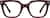 Front view of Square Glasses 4467318 in Red thumbnail