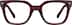 Square Glasses 4467318 in Red