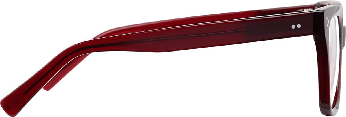 Side view of Square Glasses 4467318 in Red