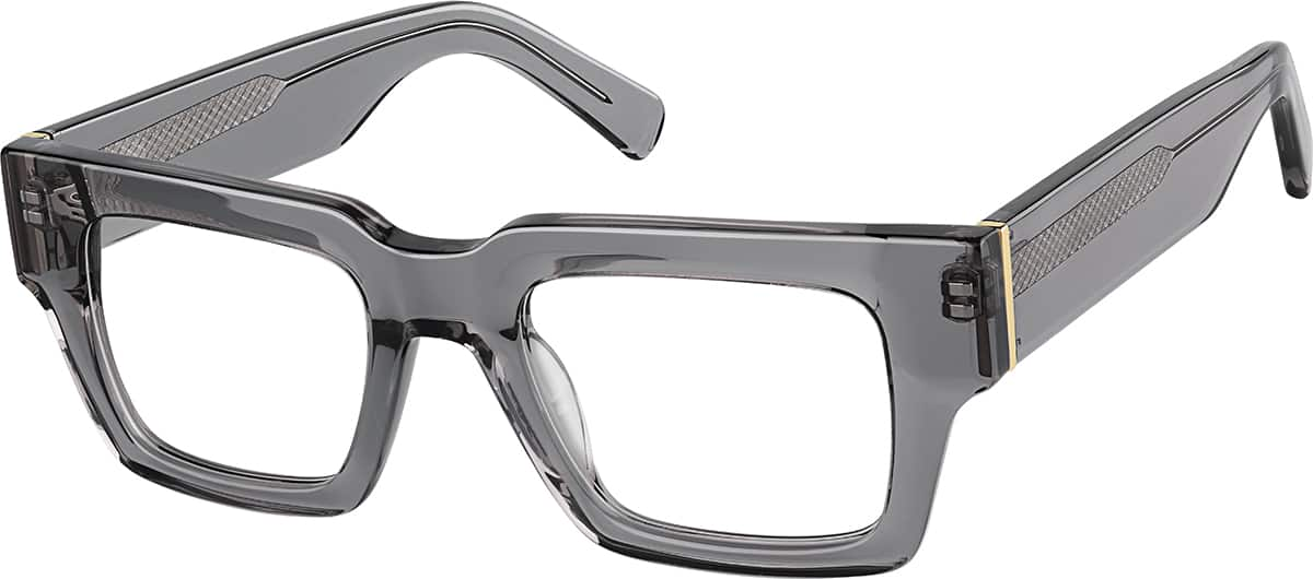 Angle view of Square Glasses 4467412 in Gray