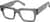 Angle view of Square Glasses 4467412 in Gray thumbnail