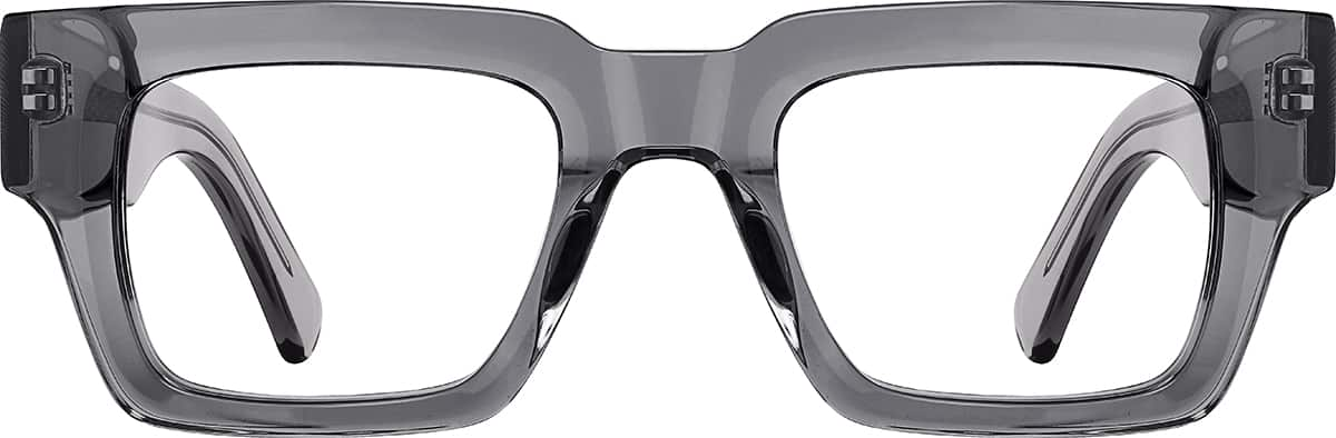 Front view of Square Glasses 4467412 in Gray