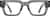 Front view of Square Glasses 4467412 in Gray thumbnail