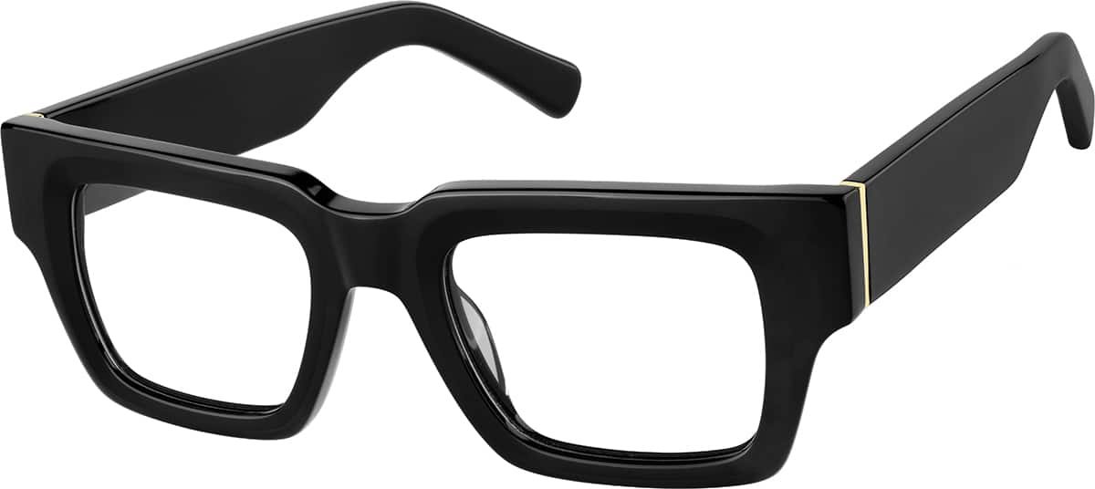 Angle view of Square Glasses 4467421 in Black