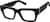 Angle view of Square Glasses 4467421 in Black thumbnail