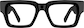 Front view of Square Glasses 4467421 in Black thumbnail