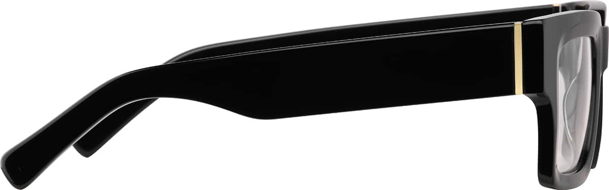 Side view of Square Glasses 4467421 in Black