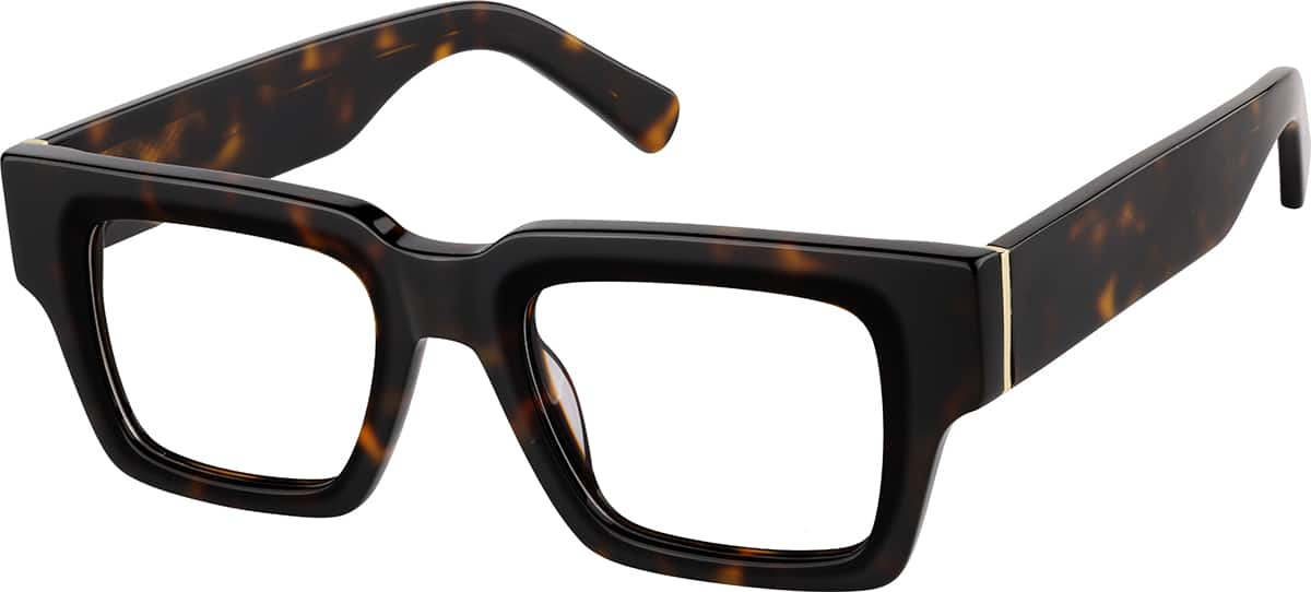 Angle view of Square Glasses 4467425 in Tortoiseshell