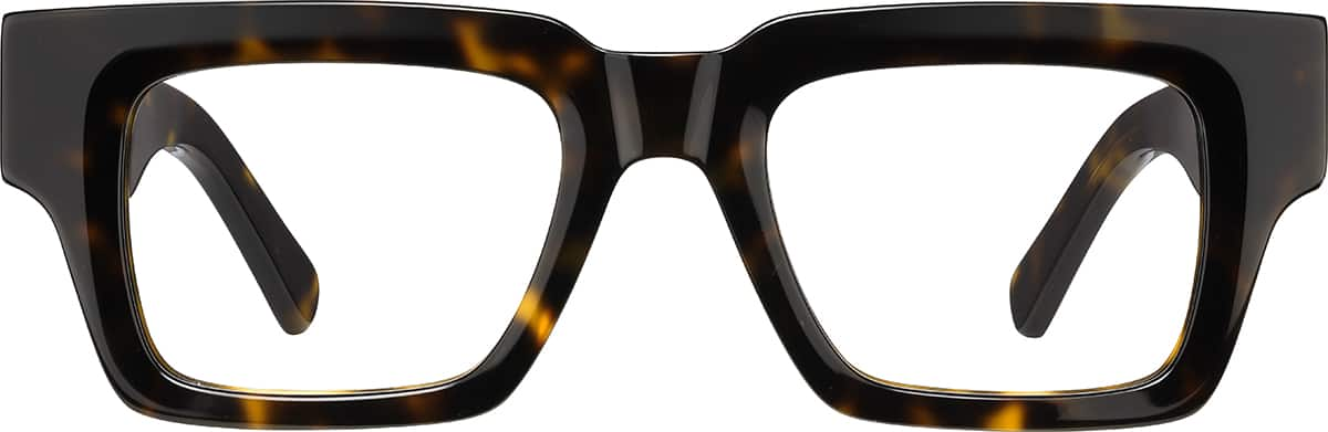 Front view of Square Glasses 4467425 in Tortoiseshell