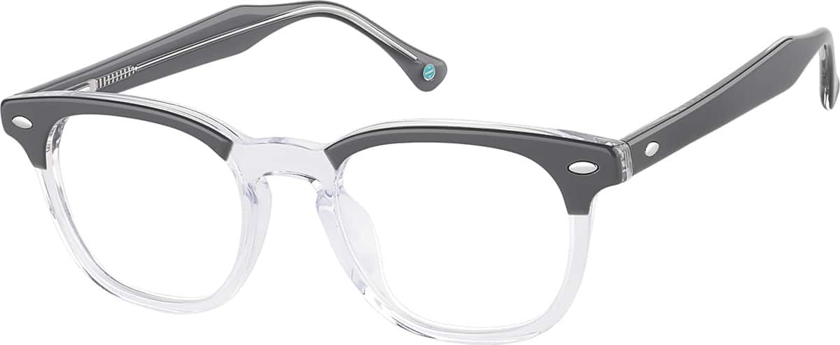 Angle view of Square Glasses 4467512 in Gray