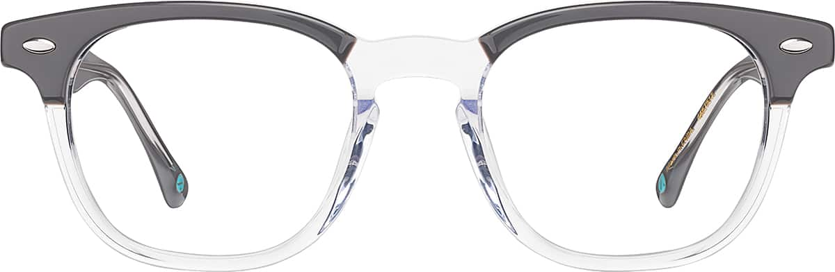 Front view of Square Glasses 4467512 in Gray