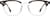 Front view of Square Glasses 4467515 in Brown thumbnail