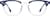 Front view of Square Glasses 4467516 in Blue thumbnail