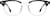 Front view of Square Glasses 4467521 in Black thumbnail
