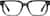 Front view of Rectangle Glasses 4467612 in Gray thumbnail