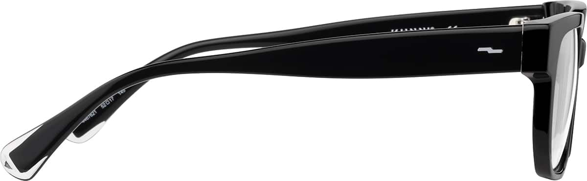 Side view of Rectangle Glasses 4467621 in Black