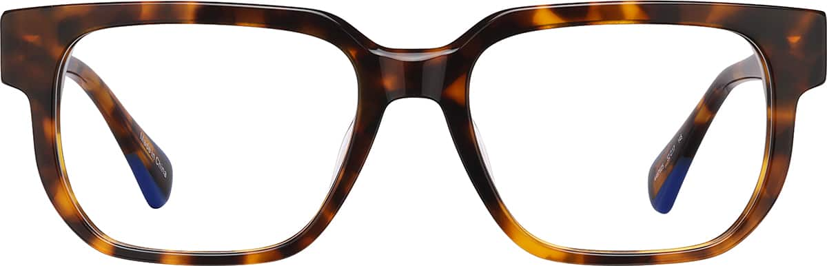 Front view of Rectangle Glasses 4467625 in Tortoiseshell