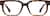 Front view of Rectangle Glasses 4467625 in Tortoiseshell thumbnail