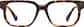Front view of Rectangle Glasses 4467625 in Tortoiseshell thumbnail