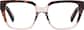 Front view of Eccentric Edge Glasses 4467725 in Tortoiseshell thumbnail