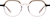 Front view of Geometric Glasses 4467815 in Brown thumbnail