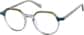 Angle view of Geometric Glasses 4467824 in Gray thumbnail